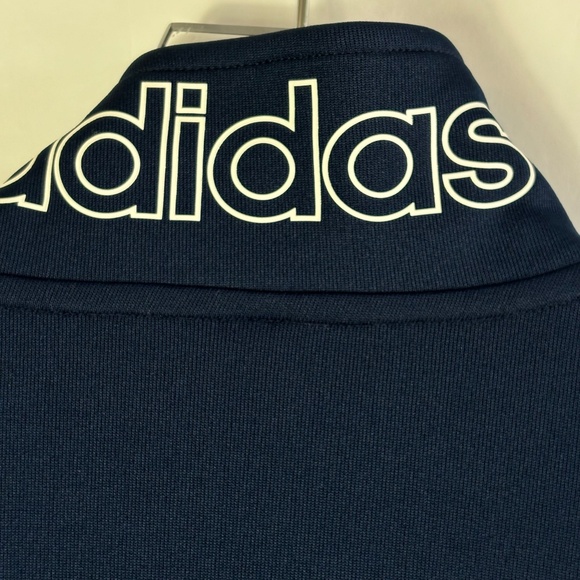 mens Adidas trefoil track jacket M color block blue green Logo spell out street - Picture 4 of 8